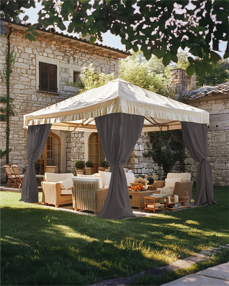 FadeShield Pro™ Fade-Resistant & Waterproof Lightweight Custom Outdoor Curtain
