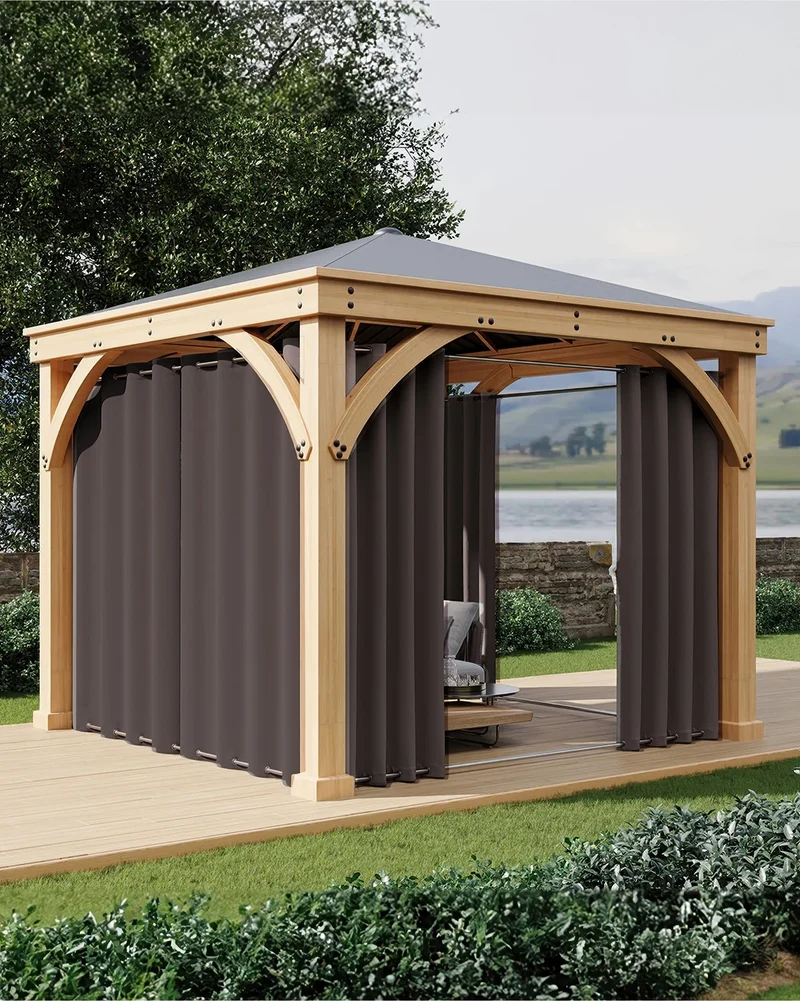 FadeShield Pro™ Fade-Resistant & Waterproof Lightweight Custom Outdoor Curtain