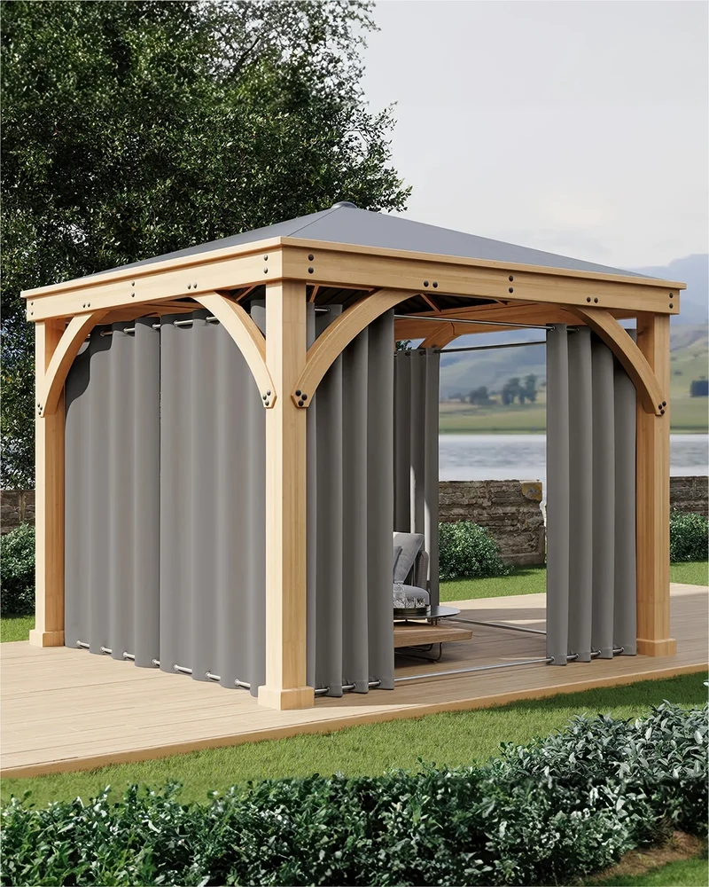 FadeShield Pro™ Fade-Resistant & Waterproof Lightweight Custom Outdoor Curtain