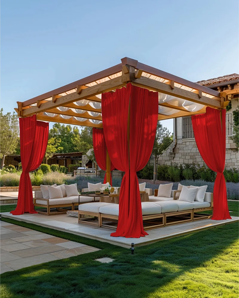 FadeShield Pro™ Fade-Resistant & Waterproof Lightweight Custom Outdoor Curtain