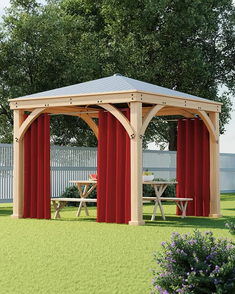 FadeShield Pro™ Fade-Resistant & Waterproof Lightweight Custom Outdoor Curtain
