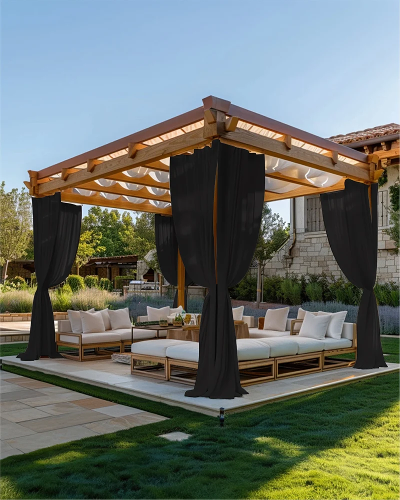 FadeShield Pro™ Fade-Resistant & Waterproof Lightweight Custom Outdoor Curtain