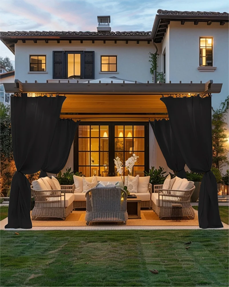 FadeShield Pro™ Fade-Resistant & Waterproof Lightweight Custom Outdoor Curtain