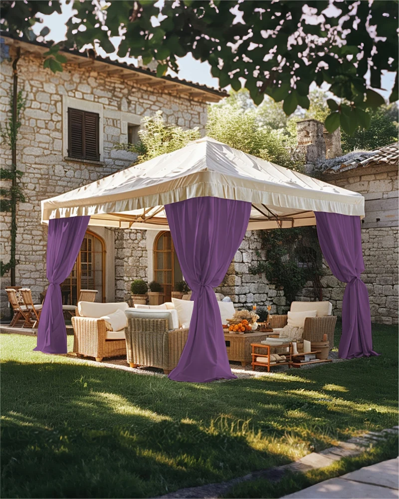 FadeShield Pro™ Fade-Resistant & Waterproof Lightweight Custom Outdoor Curtain