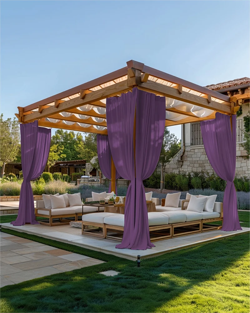 FadeShield Pro™ Fade-Resistant & Waterproof Lightweight Custom Outdoor Curtain