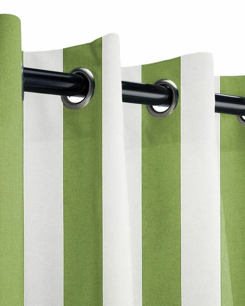 FadeShield Pro™ Fade-Resistant & Waterproof Lightweight Striped Custom Outdoor Curtain