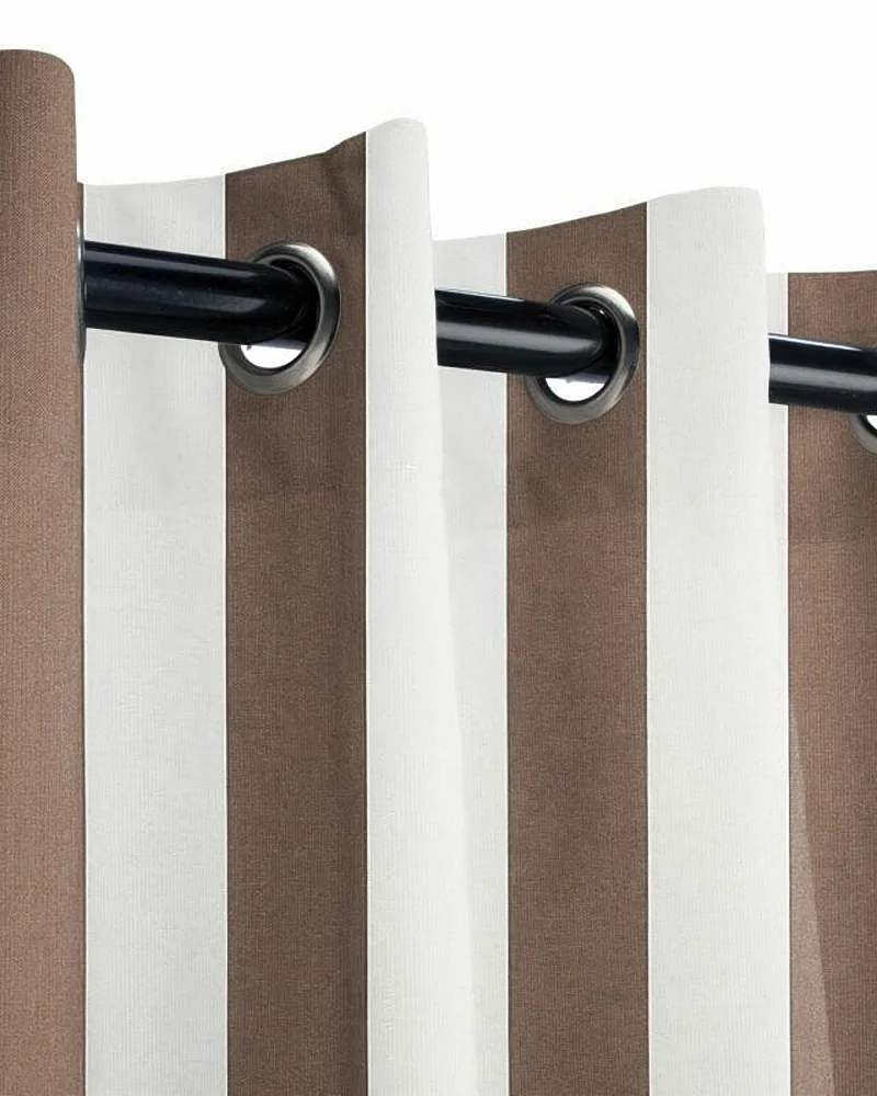 FadeShield Pro™ Fade-Resistant & Waterproof Lightweight Striped Custom Outdoor Curtain