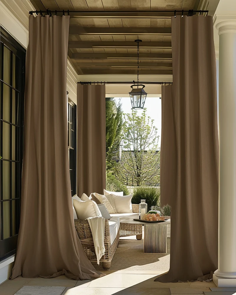 FadeShield Pro™ 4-Layers Blackout Soundproof Anti-Dust Water-Resistant Outdoor Curtain