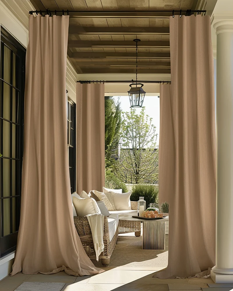 FadeShield Pro™ 4-Layers Blackout Soundproof Anti-Dust Water-Resistant Outdoor Curtain