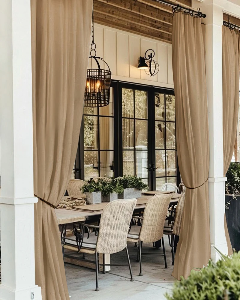 FadeShield Pro™ 4-Layers Blackout Soundproof Anti-Dust Water-Resistant Outdoor Curtain
