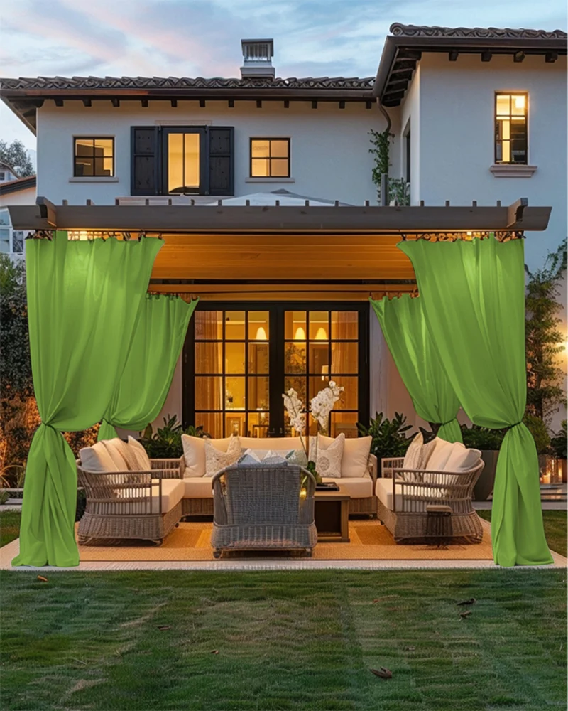 FadeShield Pro™ 4-Layers Blackout Soundproof Anti-Dust Water-Resistant Outdoor Curtain