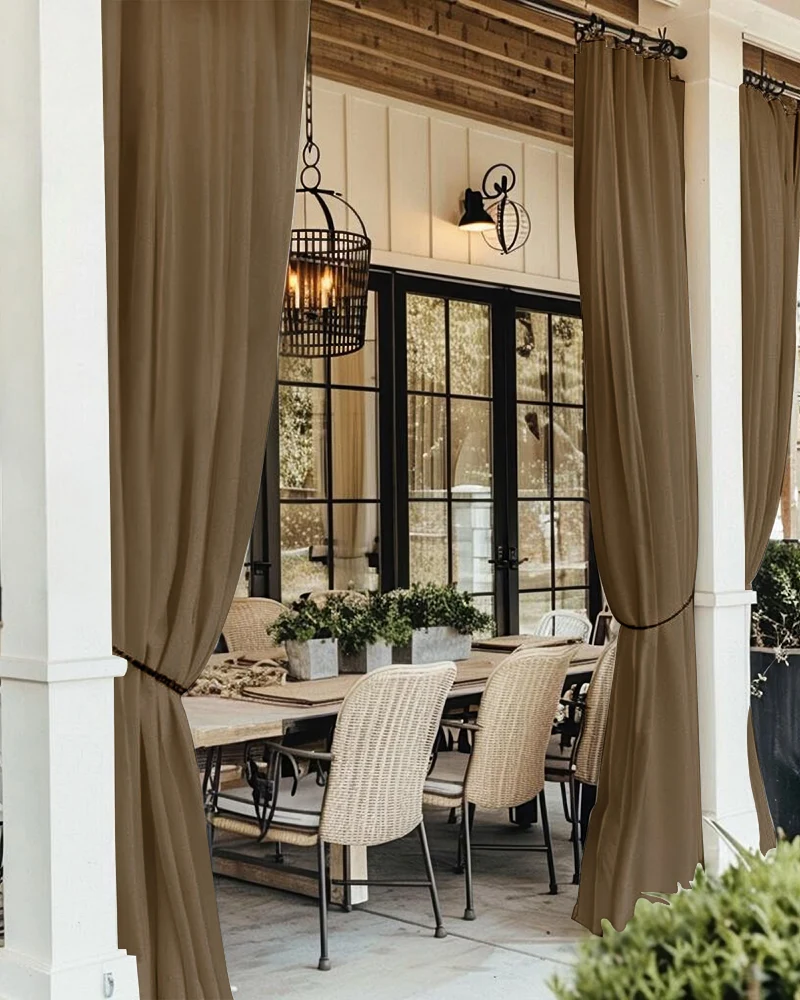 FadeShield Pro™ 4-Layers Blackout Soundproof Anti-Dust Water-Resistant Outdoor Curtain