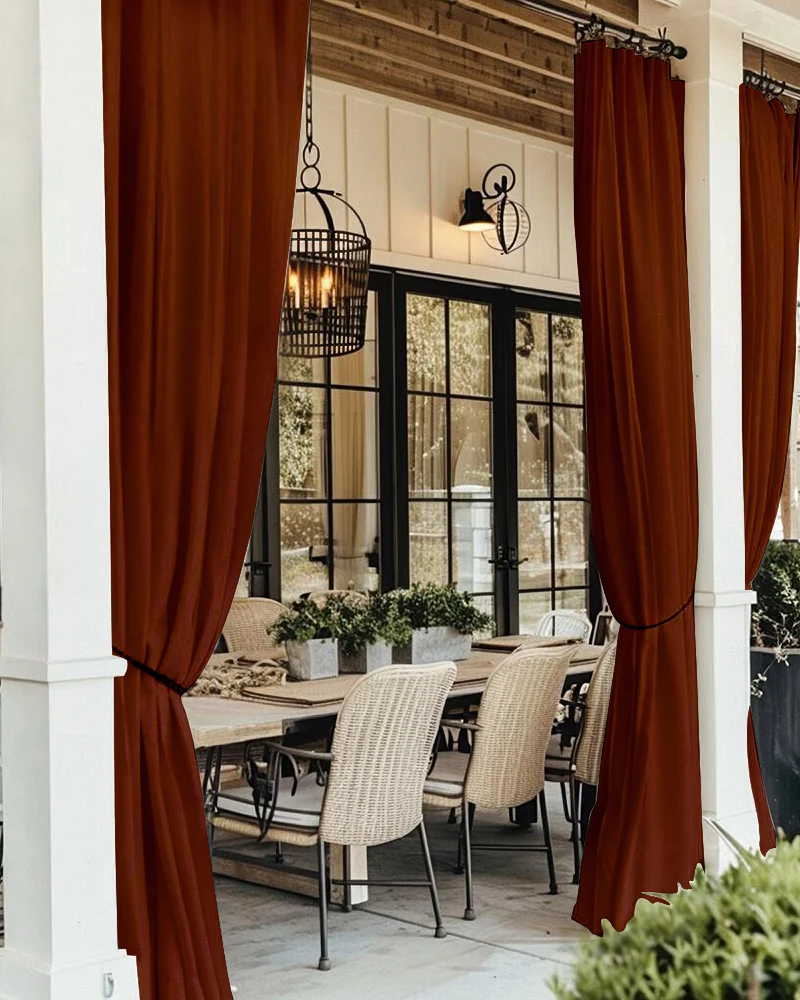 FadeShield Pro™ 4-Layers Blackout Soundproof Anti-Dust Water-Resistant Outdoor Curtain