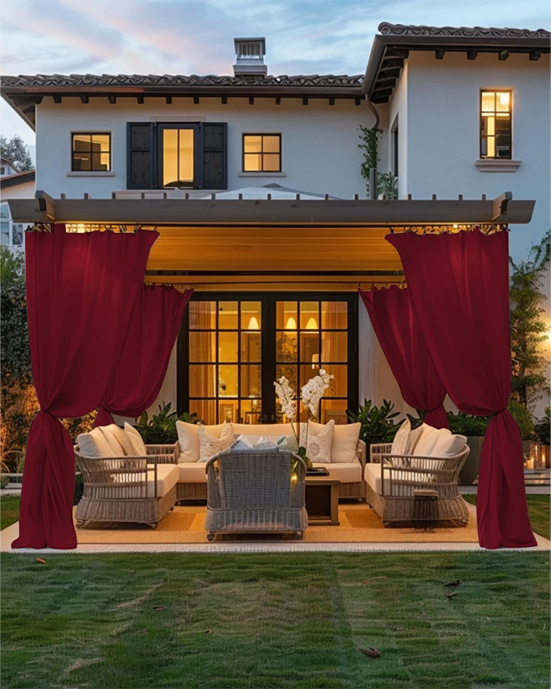 FadeShield Pro™ 4-Layers Blackout Soundproof Anti-Dust Water-Resistant Outdoor Curtain