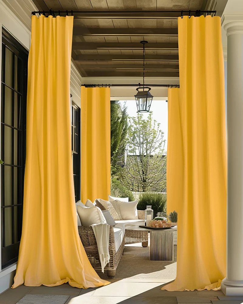FadeShield Pro™ 4-Layers Blackout Soundproof Anti-Dust Water-Resistant Outdoor Curtain