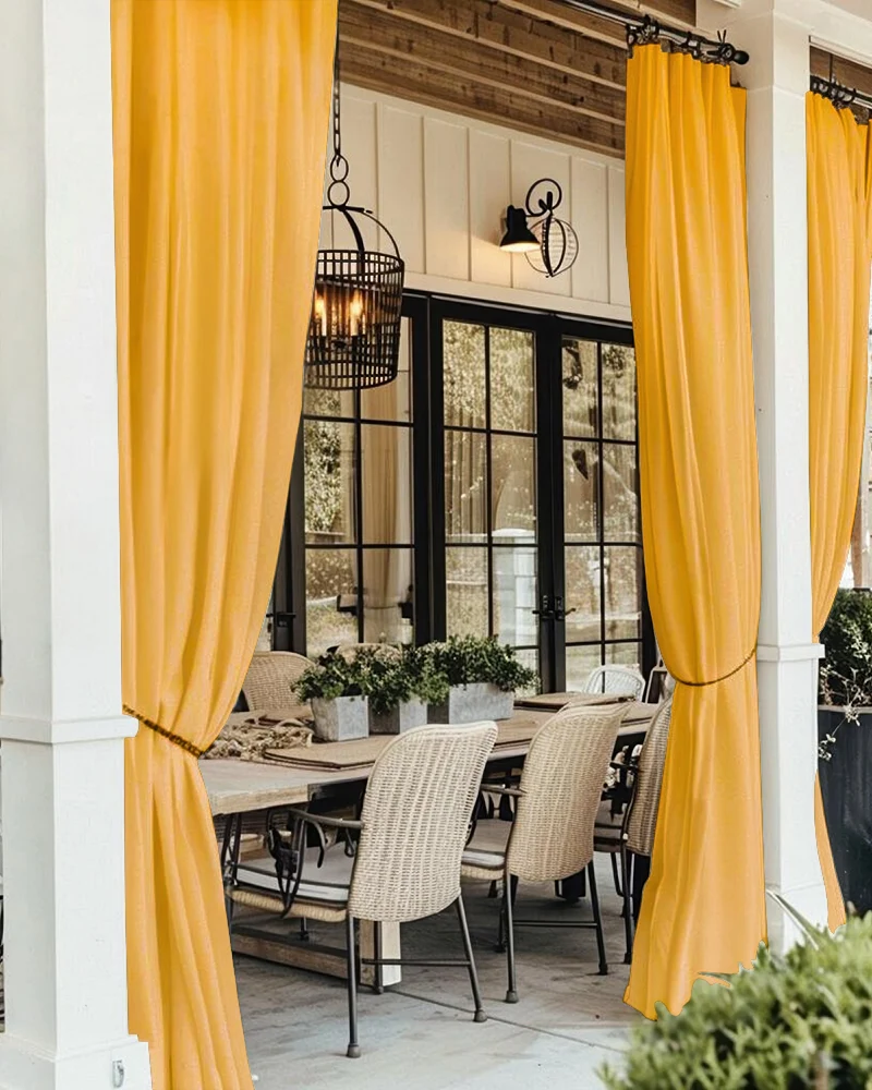 FadeShield Pro™ 4-Layers Blackout Soundproof Anti-Dust Water-Resistant Outdoor Curtain