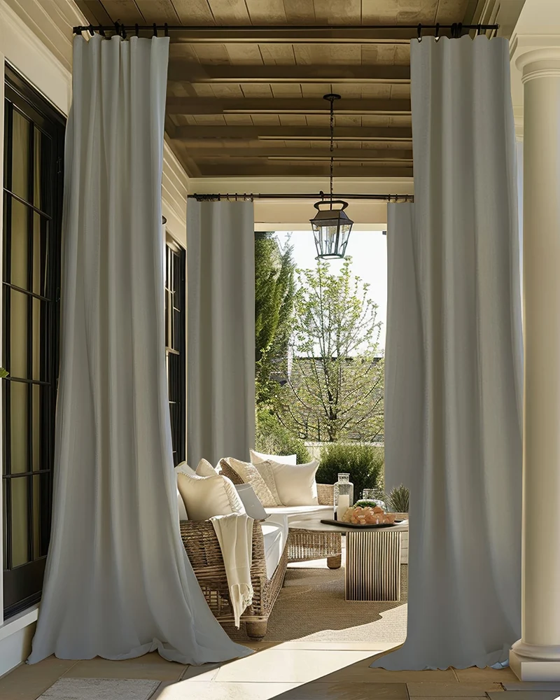 FadeShield Pro™ 4-Layers Blackout Soundproof Anti-Dust Water-Resistant Outdoor Curtain