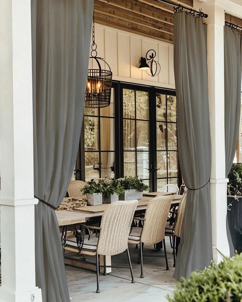 FadeShield Pro™ 4-Layers Blackout Soundproof Anti-Dust Water-Resistant Outdoor Curtain