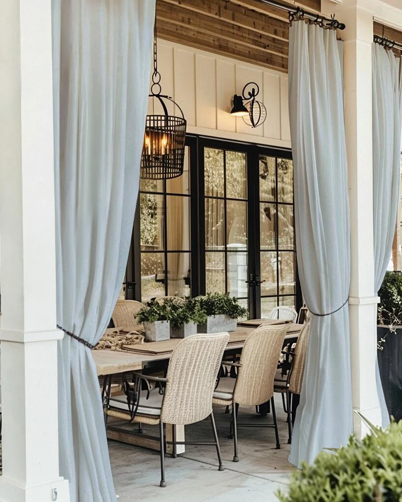 FadeShield Pro™ 4-Layers Blackout Soundproof Anti-Dust Water-Resistant Outdoor Curtain