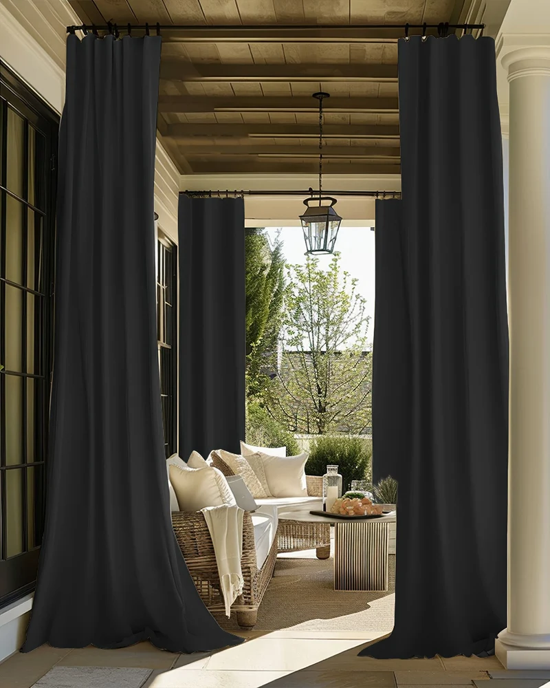FadeShield Pro™ 4-Layers Blackout Soundproof Anti-Dust Water-Resistant Outdoor Curtain