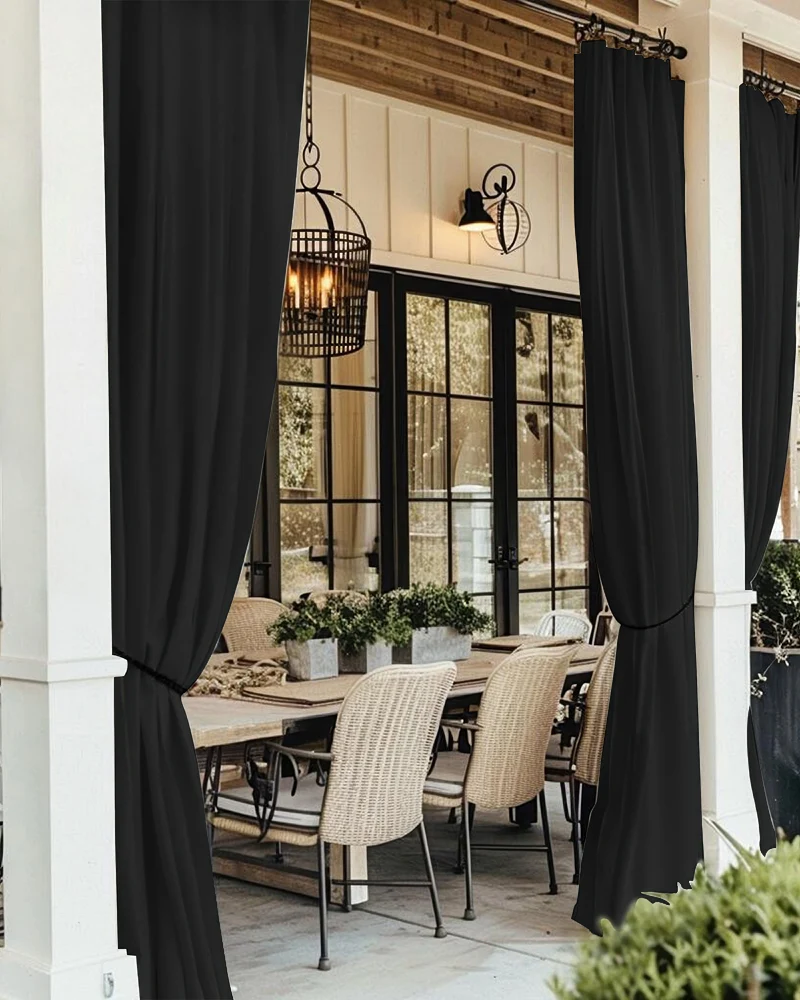 FadeShield Pro™ 4-Layers Blackout Soundproof Anti-Dust Water-Resistant Outdoor Curtain