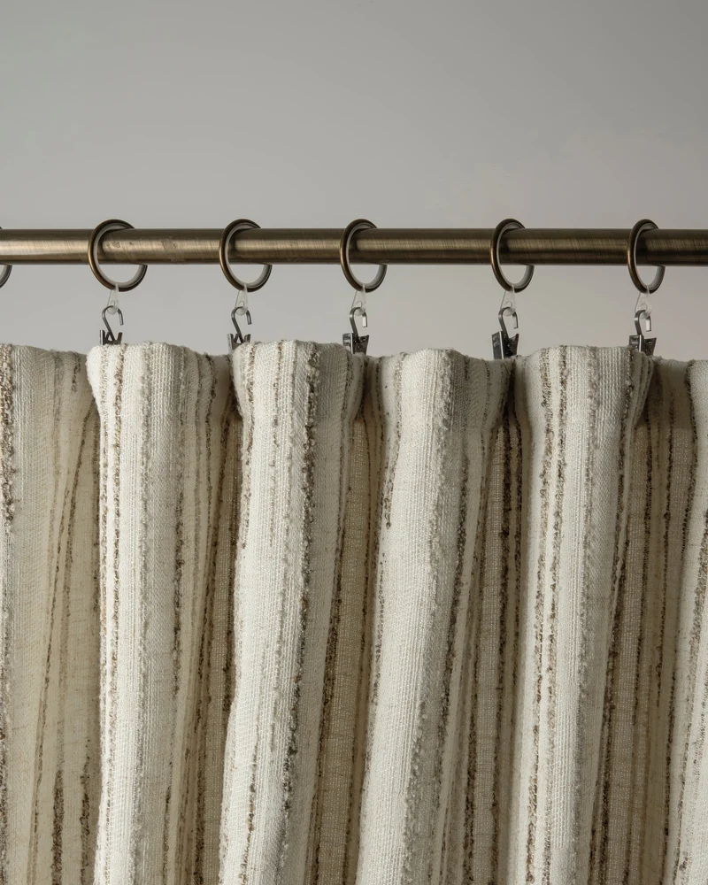 Sahara Linen Blend Patterned Custom Curtain