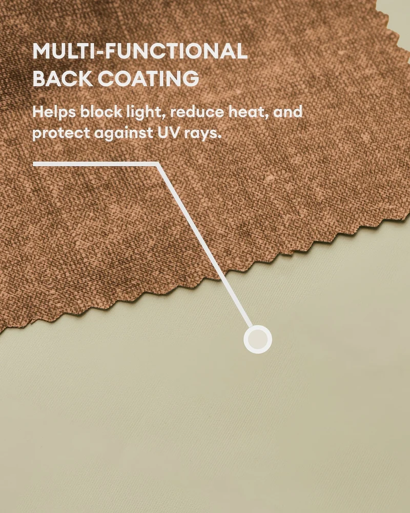 Kensington 100% Blackout OEKO Linen Look Smooth Lightweight Custom Curtain