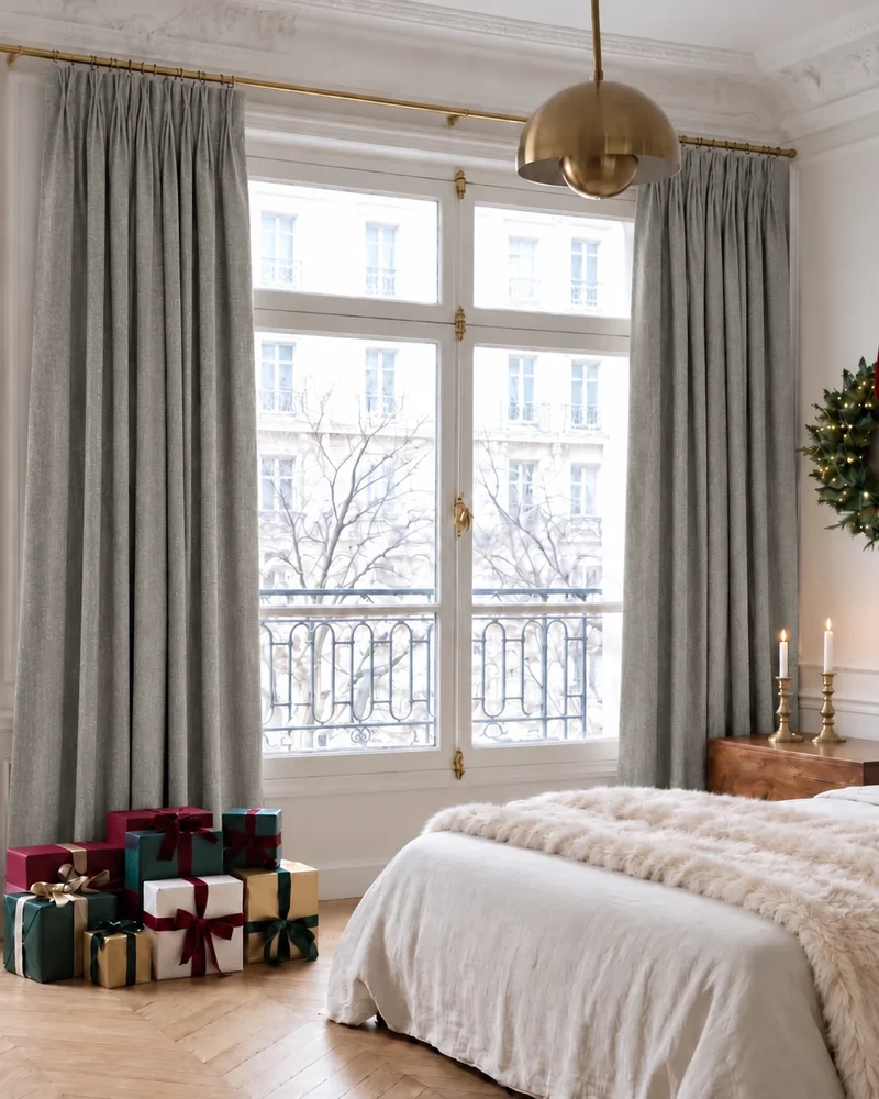 Kensington 100% Blackout OEKO Linen Look Smooth Lightweight Custom Curtain
