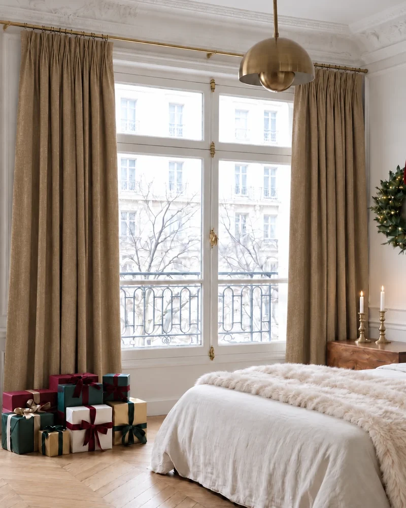 Kensington 100% Blackout OEKO Linen Look Smooth Lightweight Custom Curtain