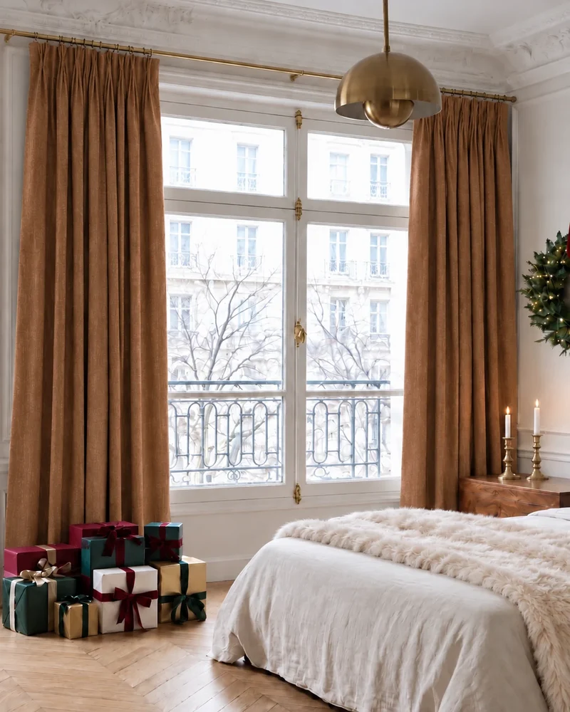Kensington 100% Blackout OEKO Linen Look Smooth Lightweight Custom Curtain