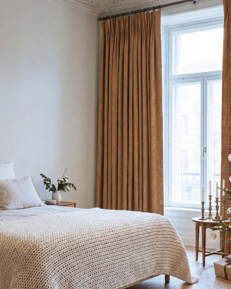 Kensington 100% Blackout OEKO Linen Look Smooth Lightweight Custom Curtain
