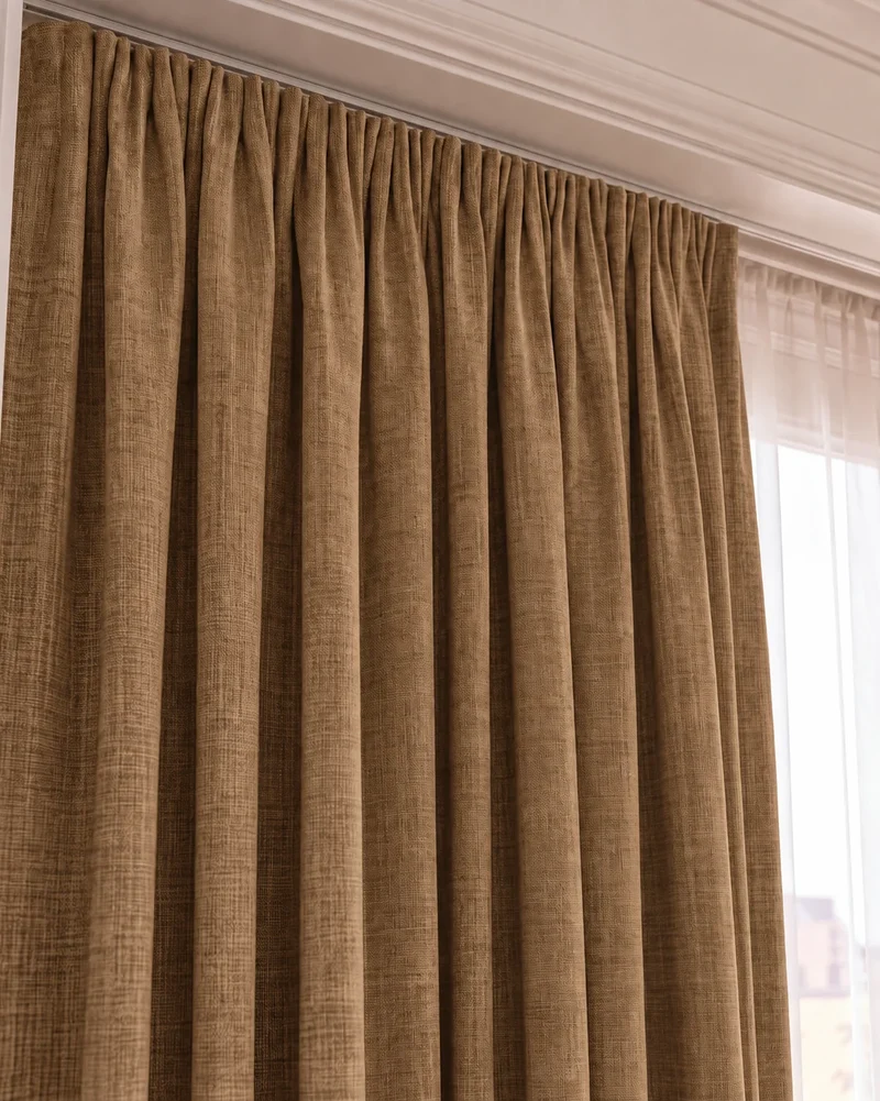 Kensington 100% Blackout OEKO Linen Look Smooth Lightweight Custom Curtain