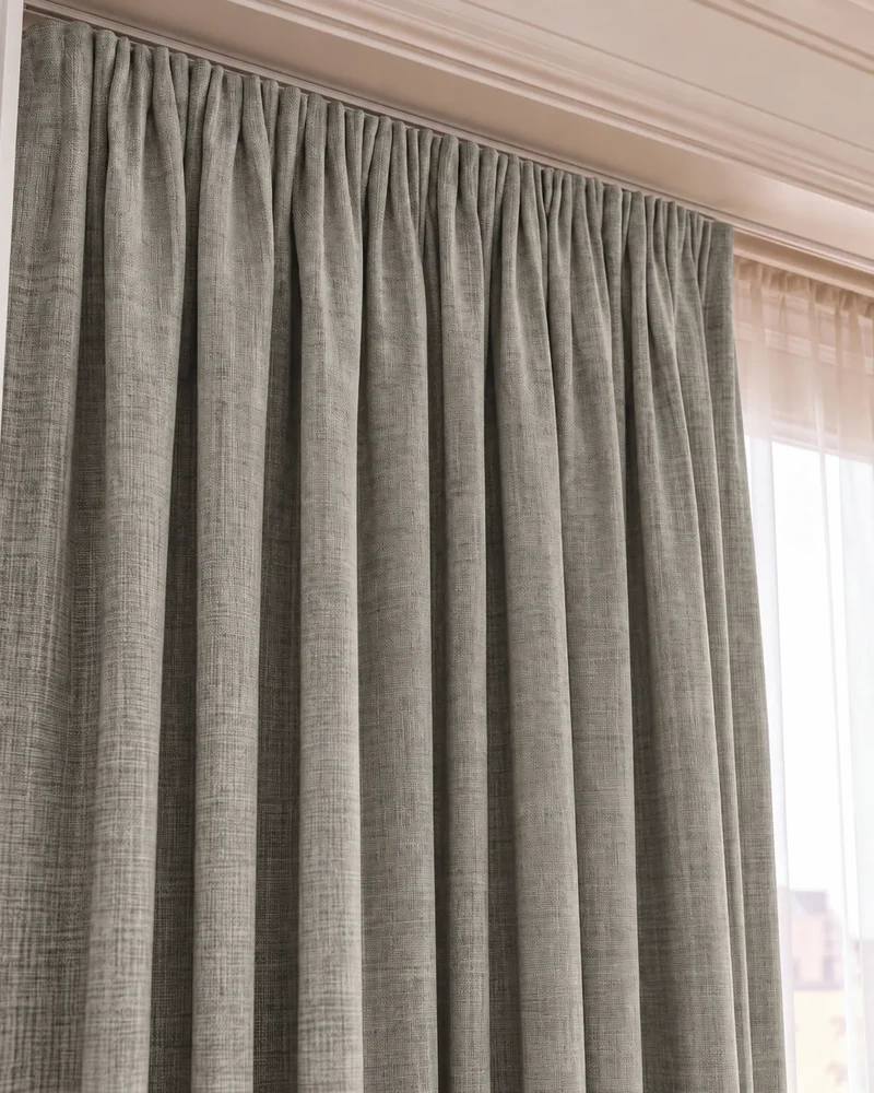 Kensington 100% Blackout OEKO Linen Look Smooth Lightweight Custom Curtain