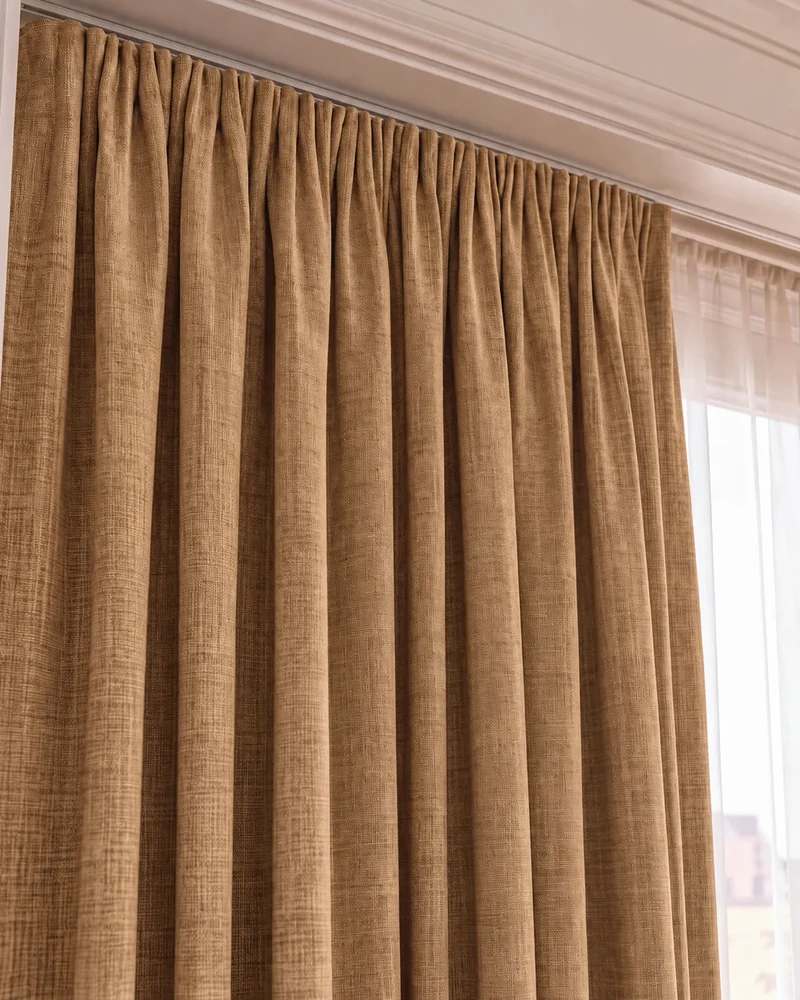 Kensington 100% Blackout OEKO Linen Look Smooth Lightweight Custom Curtain