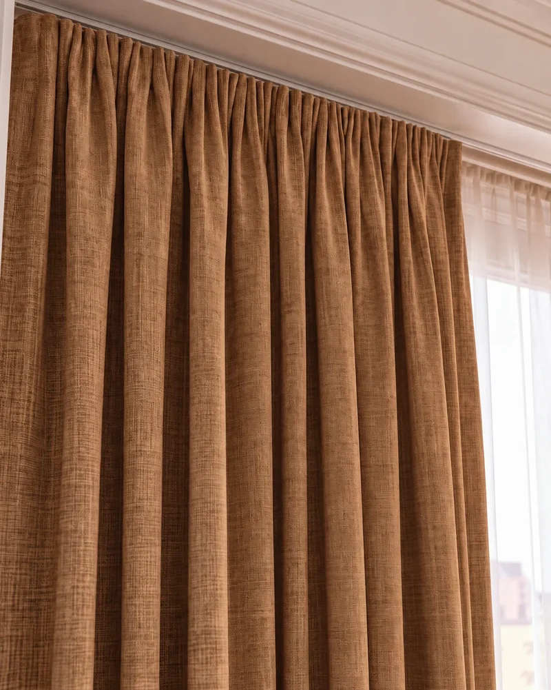 Kensington 100% Blackout OEKO Linen Look Smooth Lightweight Custom Curtain