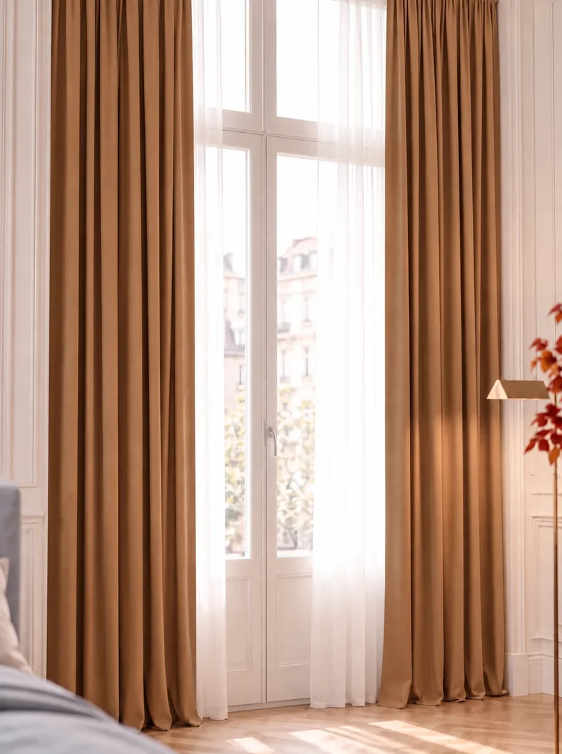 Kensington 100% Blackout OEKO Linen Look Smooth Lightweight Custom Curtain