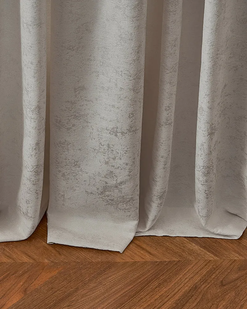 Ambient 4 Layers Heavyweight Soundproof Thermal 100% Blackout Anti-Dust Jacquard Custom Curtain