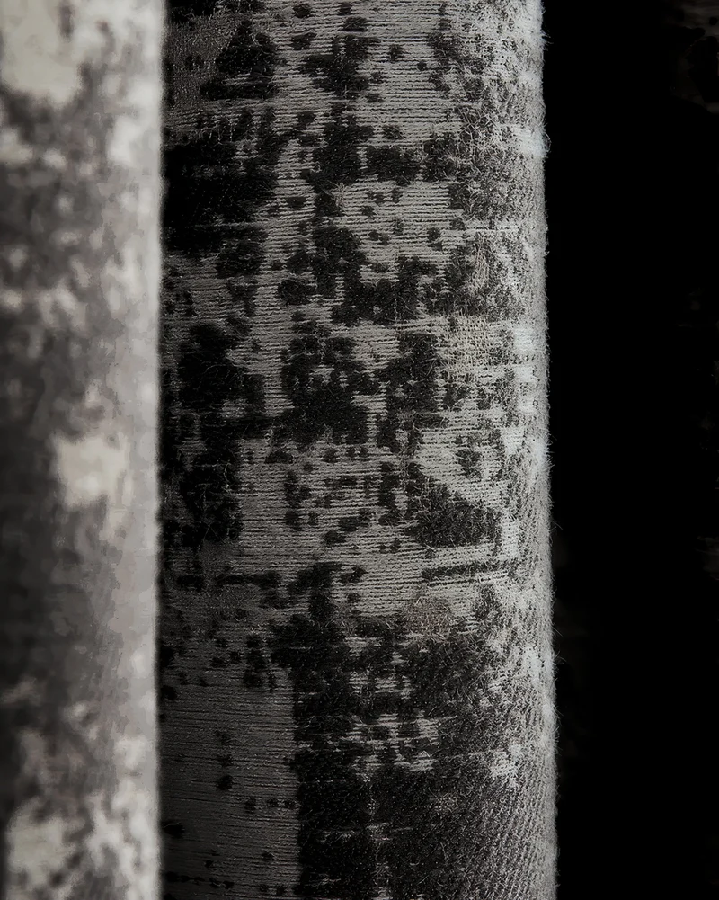 Mist 4 Layers Patterned Heavyweight Soundproof Thermal 100% Blackout Anti-Dust Custom Curtain