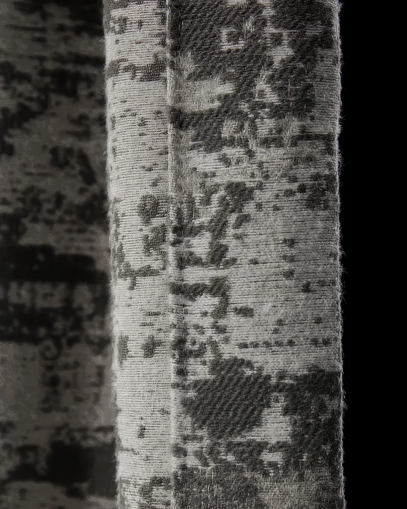 Mist 4 Layers Patterned Heavyweight Soundproof Thermal 100% Blackout Anti-Dust Custom Curtain