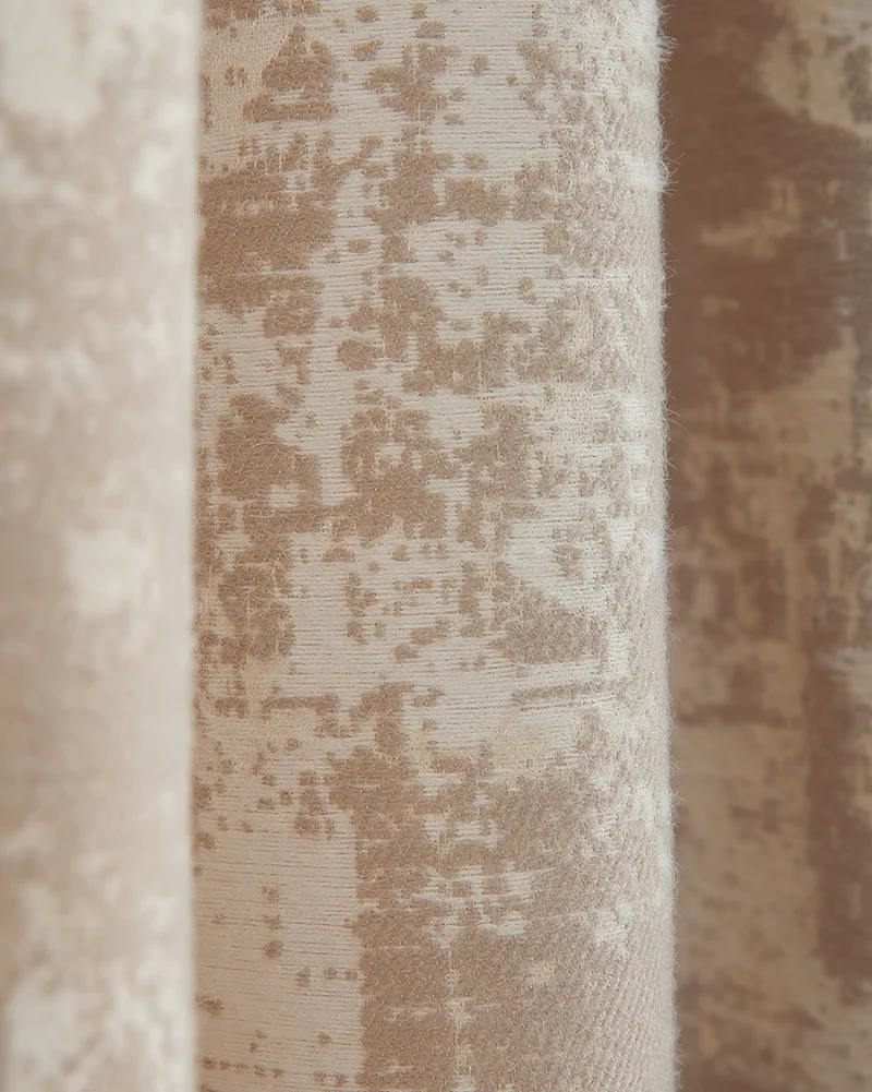 Mist 4 Layers Patterned Heavyweight Soundproof Thermal 100% Blackout Anti-Dust Custom Curtain