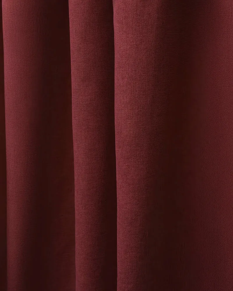 Laborien Linen Look Textured Custom Curtain
