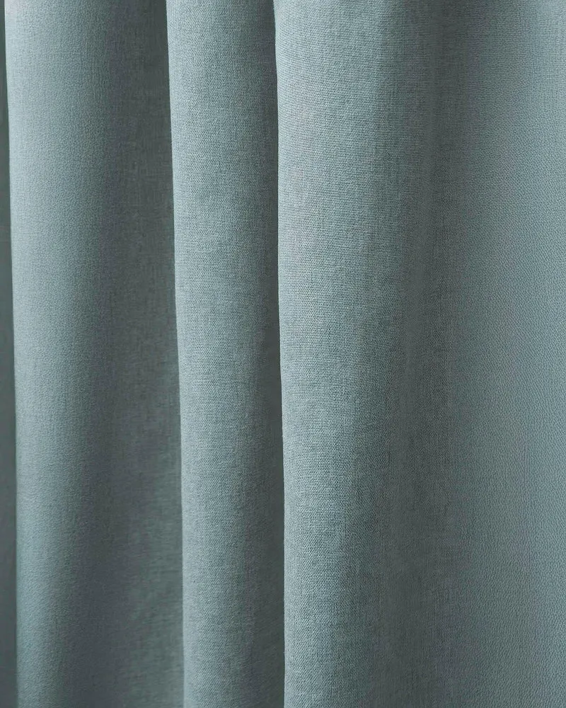 Laborien Linen Look Textured Custom Curtain