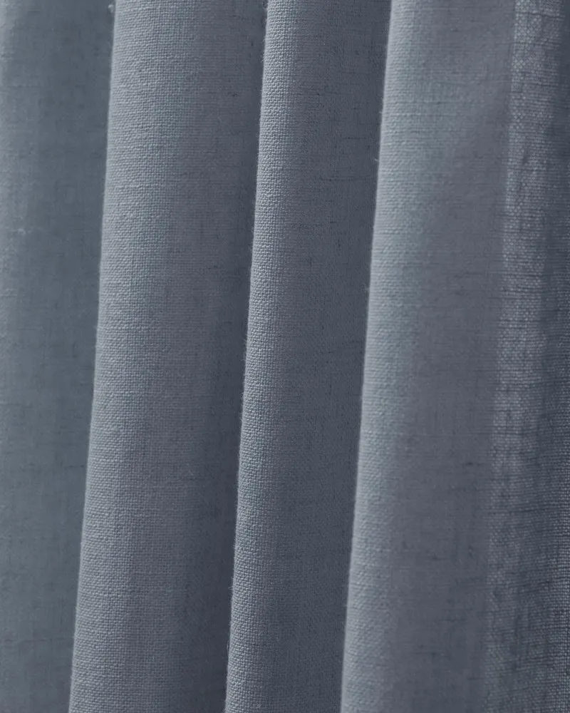 Chloe Linen Look Burlap Textured Sheer Curtain