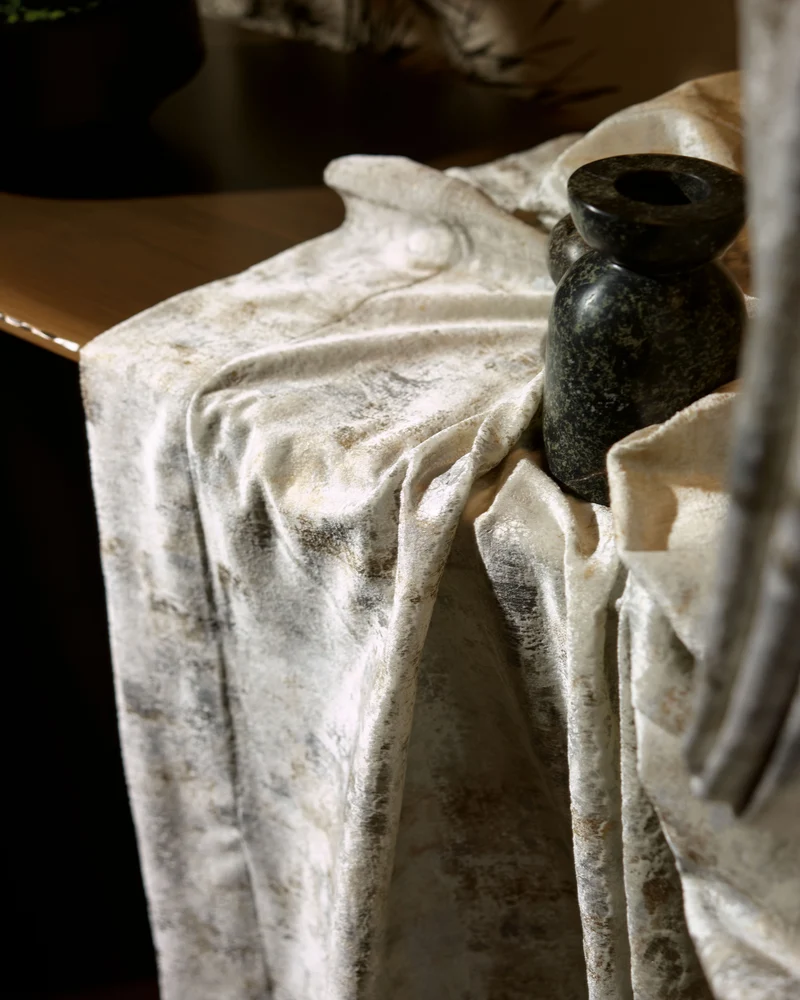 Impression Foil Printed Velvet Patterned Custom Curtain | Designed in Italy