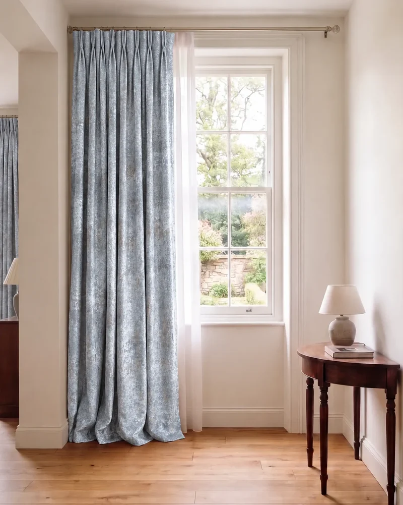 Impression Foil Printed Velvet Patterned Custom Curtain | Designed in Italy