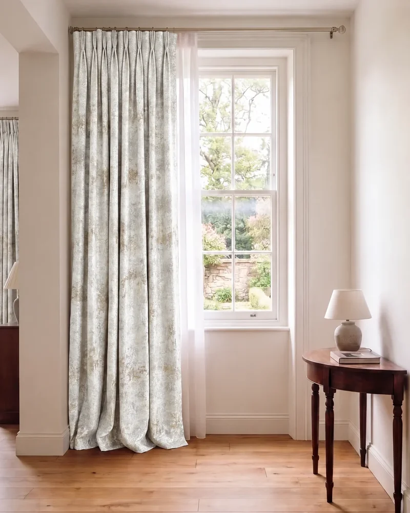 Impression Foil Printed Velvet Patterned Custom Curtain | Designed in Italy