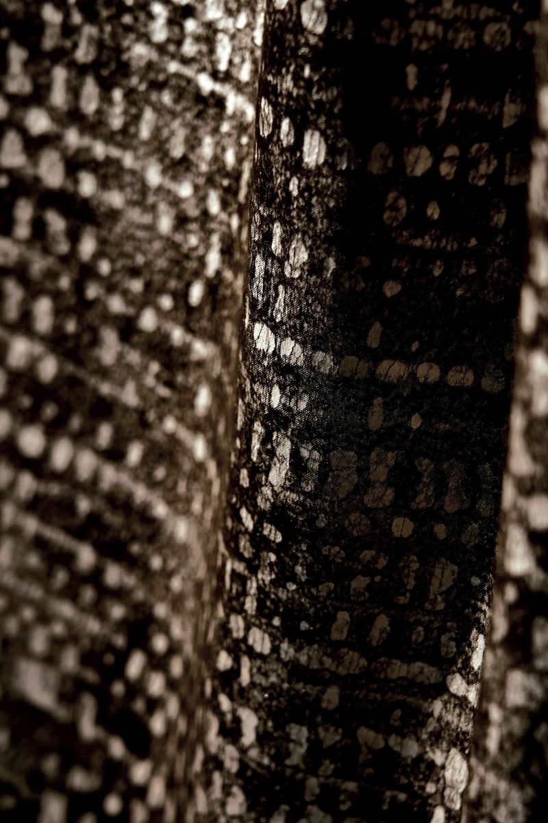 Pebbles Foil Printed Velvet Patterned Custom Curtain | Designed in Italy