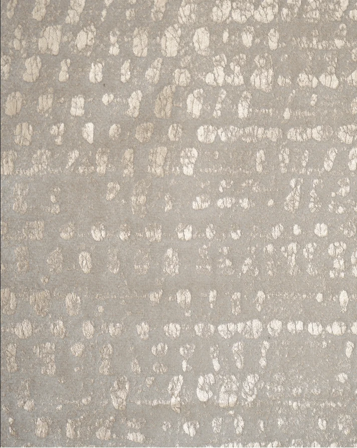 Pebbles Foil Printed Velvet Patterned Custom Curtain | Designed in Italy
