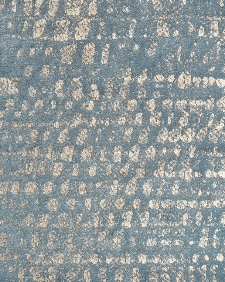 Pebbles Foil Printed Velvet Patterned Custom Curtain | Designed in Italy