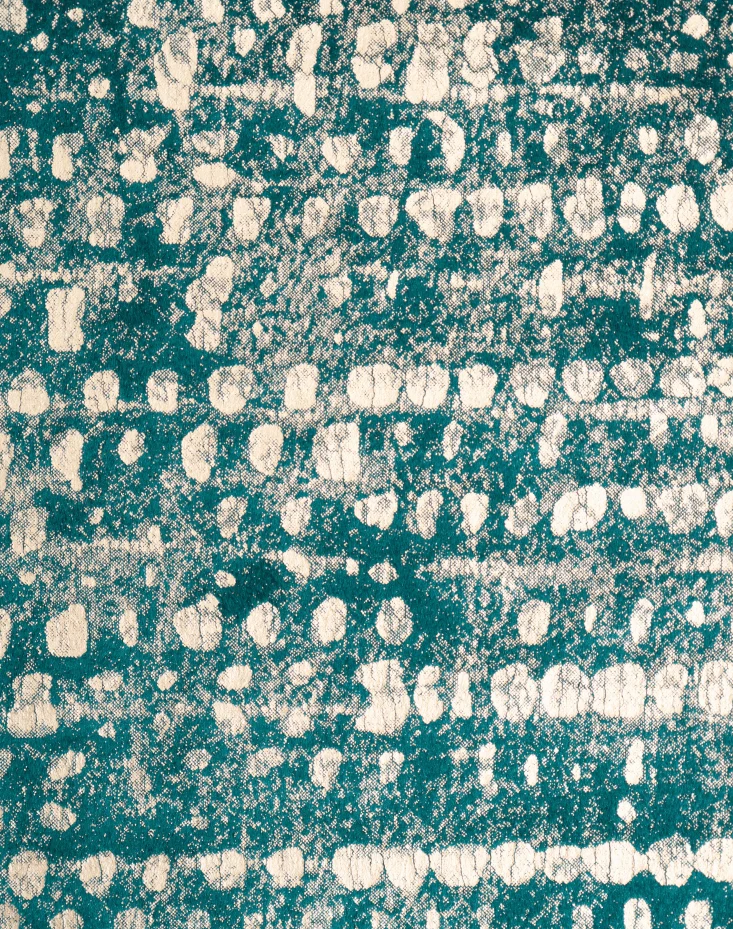 Pebbles Foil Printed Velvet Patterned Custom Curtain | Designed in Italy